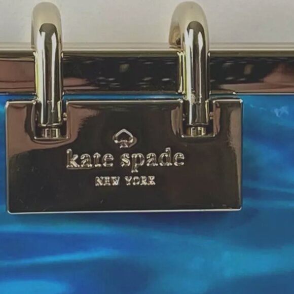 LIMITED EDITION Kate Spade Pool Party Clutch with Ladder Accented Clutch - Picture 3 of 6